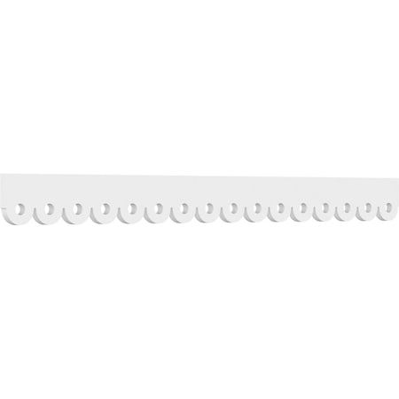 Ekena Millwork Hudson Architectural Grade PVC Running Trim, 4"H x 5/8"P x 48"L RUNP04X0625X48HUD
